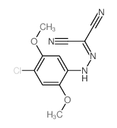 Propanedinitrile,2-[2-(4-chloro-2,5-dimethoxyphenyl)hydrazinylidene]- Structure