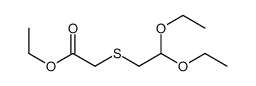 ethyl 2-(2,2-diethoxyethylsulfanyl)acetate结构式