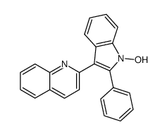 1-hydroxy-2-phenyl-3-(2-quinolyl)indole结构式