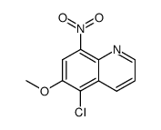 5-Chloro-6-methoxy-8-nitro-quinoline Structure