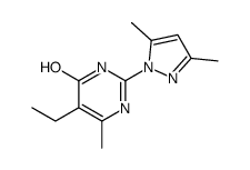 2-(3,5-dimethylpyrazol-1-yl)-5-ethyl-6-methyl-1H-pyrimidin-4-one结构式