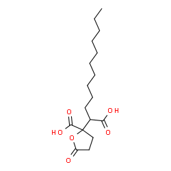 2-Carboxy-ALPHA-decyltetrahydro-oxo-2-furanacetic acid structure