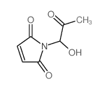 1-(1-hydroxy-2-oxo-propyl)pyrrole-2,5-dione结构式