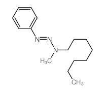 N-methyl-N-phenyldiazenyl-octan-1-amine结构式