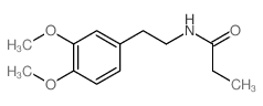 Propanamide,N-[2-(3,4-dimethoxyphenyl)ethyl]-结构式