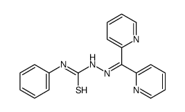 1-(dipyridin-2-ylmethylideneamino)-3-phenylthiourea结构式