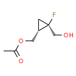 1,2-Cyclopropanedimethanol,1-fluoro-,alpha2-acetate,(1R,2S)-rel-(9CI)结构式