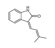 3-(3-methyl-but-2-enylidene)-1,3-dihydro-indol-2-one Structure