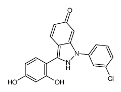 1-(3-chlorophenyl)-3-(2,4-dihydroxyphenyl)-2H-indazol-6-one Structure