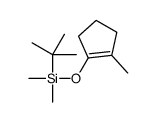 tert-butyl-dimethyl-(2-methylcyclopenten-1-yl)oxysilane结构式