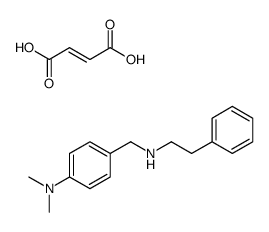 (E)-but-2-enedioic acid,N,N-dimethyl-4-[(2-phenylethylamino)methyl]aniline Structure