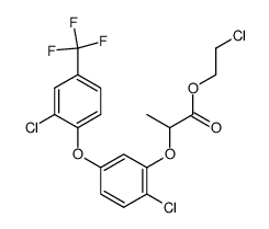 2-[2-Chloro-5-(2-chloro-4-trifluoromethyl-phenoxy)-phenoxy]-propionic acid 2-chloro-ethyl ester结构式