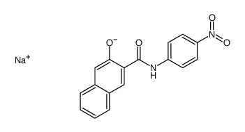 sodium,3-[(4-nitrophenyl)carbamoyl]naphthalen-2-olate结构式