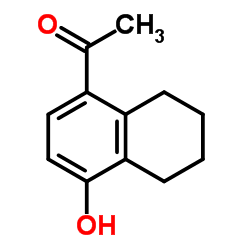 1-(4-Hydroxy-5,6,7,8-tetrahydro-1-naphthalenyl)ethanone Structure
