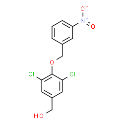 3,5-DICHLORO-4-[(3-NITROPHENYL)METHOXY]-BENZENEMETHANOL structure