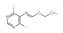 Methanimidic acid, N-(4,6-dichloro-5-pyrimidinyl)-, ethylester结构式
