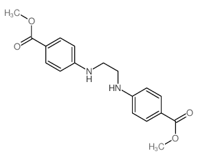 Benzoicacid, 4,4'-(1,2-ethanediyldiimino)bis-, dimethyl ester (9CI) structure