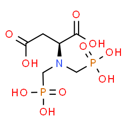 N,N-Bis(phosphonomethyl)-L-aspartic acid Structure