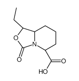 3H-Oxazolo[3,4-a]pyridine-5-carboxylicacid,1-ethylhexahydro-3-oxo-,(1S,5R,8aS)-(9CI) structure