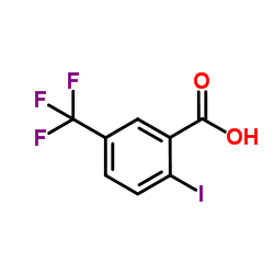 2-碘-5-三氟甲基苯甲酸结构式