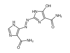 4-carbamoyl-2-(4-carbamoylimidazol-5-ylazo)imidazolium-5-olate结构式