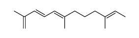 (3E,5E,10E)-2,6,10-trimethyl-dodeca-1,3,5,10-tetraene结构式