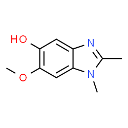 1H-Benzimidazol-5-ol,6-methoxy-1,2-dimethyl-(9CI) structure