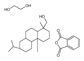 [(1R,4aR,4bS,10aR)-1,4a-dimethyl-7-propan-2-yl-2,3,4,4b,5,6,7,8,8a,9,10,10a-dodecahydrophenanthren-1-yl]methanol,2-benzofuran-1,3-dione,ethane-1,2-diol Structure