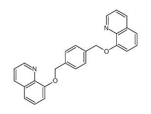 8-[[4-(quinolin-8-yloxymethyl)phenyl]methoxy]quinoline Structure