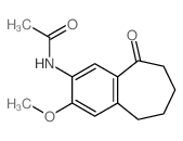 Acetamide,N-(6,7,8,9-tetrahydro-3-methoxy-9-oxo-5H-benzocyclohepten-2-yl)- Structure