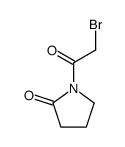 2-Pyrrolidinone, 1-(bromoacetyl)- (9CI) Structure