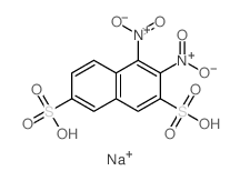 3,4-dinitronaphthalene-2,7-disulfonic acid Structure