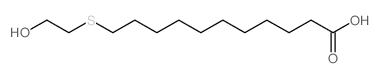 11-(2-hydroxyethylsulfanyl)undecanoic acid structure