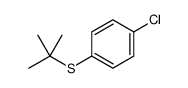 1-tert-butylsulfanyl-4-chlorobenzene结构式