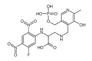 alpha-N-fluorodinitrophenyl-beta-N-phosphopyridoxyldiaminopropionate structure
