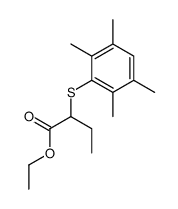 ethyl 2-(2,3,5,6-tetramethylphenyl)sulfanylbutanoate结构式