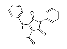 3-acetyl-4-anilino-1-phenylpyrrole-2,5-dione Structure