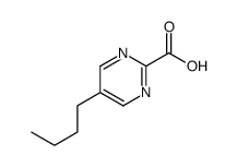 2-Pyrimidinecarboxylic acid, 5-butyl- (9CI) Structure