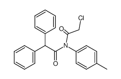 N-(Chloracetyl)-N-(p-methylphenyl)-diphenylacetamid Structure