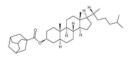 5α-cholestan-3β-yl adamantane-1-carboxylate结构式