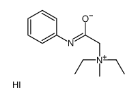 (2-anilino-2-oxoethyl)-diethyl-methylazanium,iodide Structure