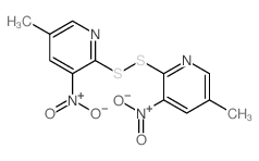 3-Picoline,6,6'-dithiobis[5-nitro- (8CI) Structure