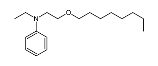 N-ethyl-N-(2-octoxyethyl)aniline结构式