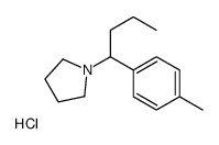 1-[1-(4-methylphenyl)butyl]pyrrolidine,hydrochloride结构式