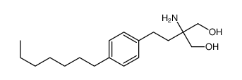 2-Amino-2-[2-(4-heptylphenyl)ethyl]-1,3-propanediol Structure