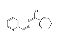 N-[(E)-pyridin-2-ylmethylideneamino]-3-azabicyclo[3.2.2]nonane-3-carbothioamide结构式