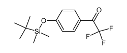 1-(4-((tert-butyldimethylsilyl)oxy)phenyl)-2,2,2-trifluoroethan-1-one结构式