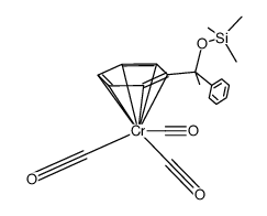 tricarbonyl[trimethyl[1-(η6-phenyl)(1-phenylethoxy)]silane]chromium结构式