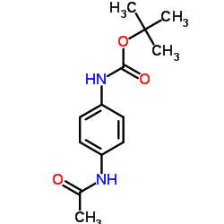 2-Methyl-2-propanyl (4-acetamidophenyl)carbamate结构式