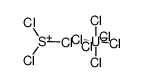 trichlorosulfonium hexachlorouranate(V) Structure